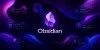 Obsidian: digitales Gehirn visualisiert mit Funktionen für Notizen, Wissen, Markdown und Organisation.
