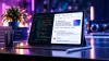 Tablet zeigt JSON-LD-Schema-Code neben Google-KI-Übersicht zu strukturierten Daten für die KI-Suche.