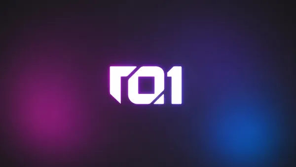 Das t01 Logo auf dem dunklen Design des Dark Modes.