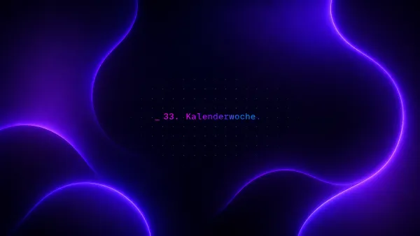 Abstrakte Neon-Illustration einer Waage: links ein Kristall, rechts ein Haufen Tokens, der die Schale nach unten zieht.